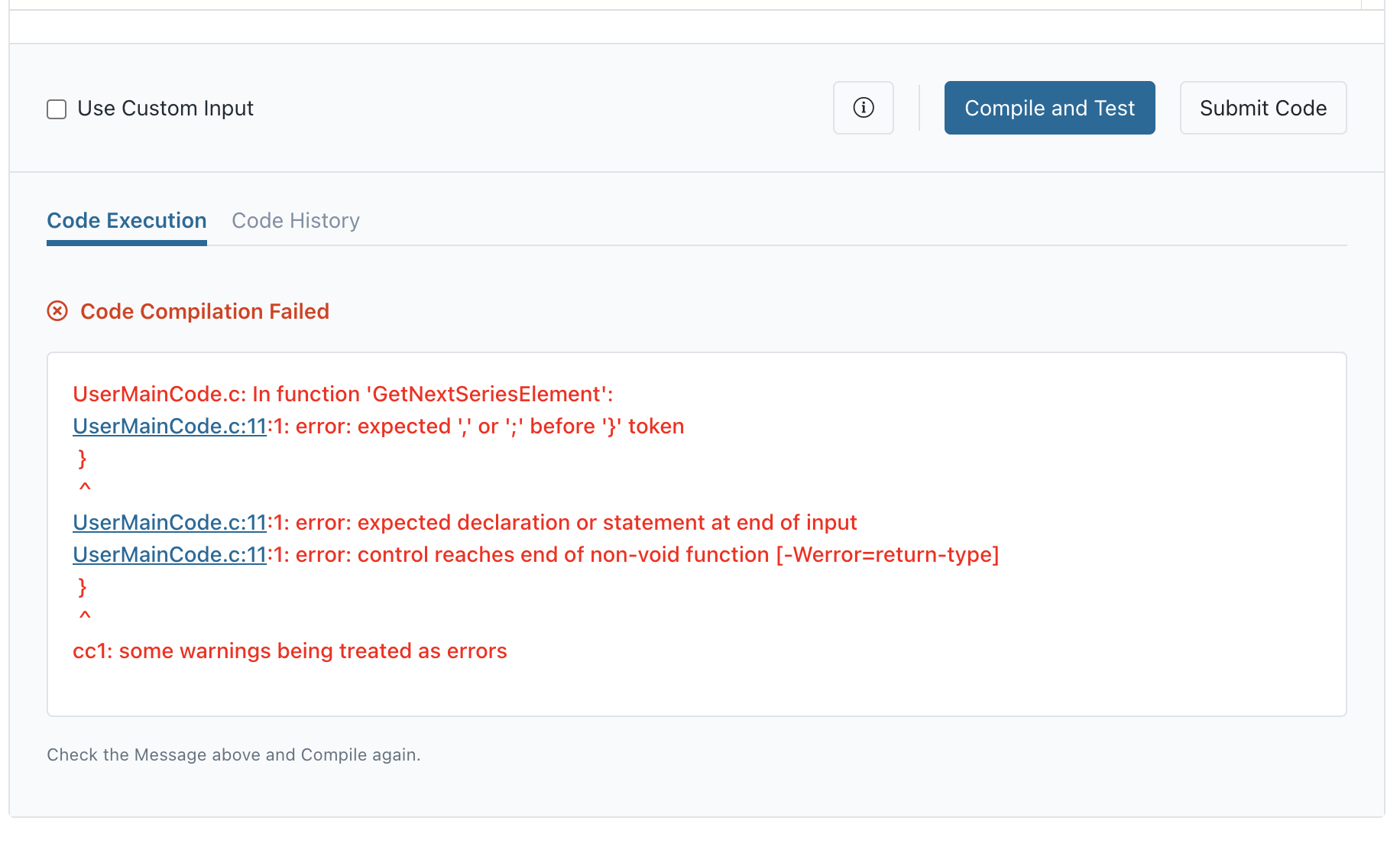 Error Linking